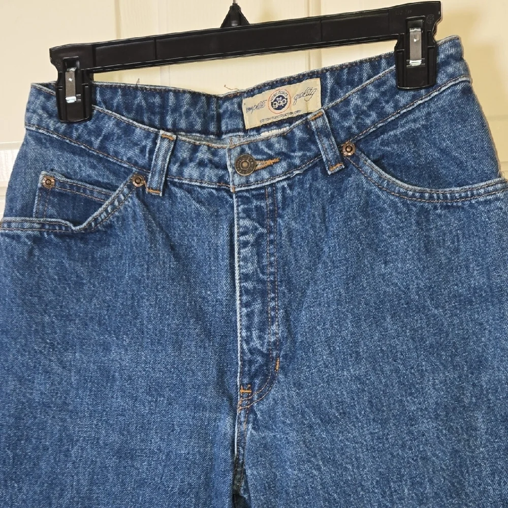 GAP Vintage WORK FORCE High Rise Jeans Classic OLD SCHOOL Made In USA 11-12 - Picture 11 of 17